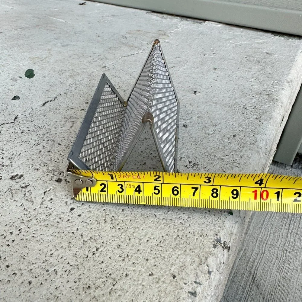 Silver Steel Mesh Business Card Holder